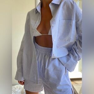 Breezy Shorts Blue Stripe